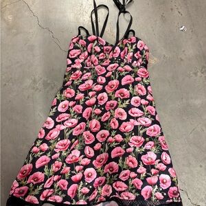 Sugar Thrillz Pink Floral Kids Dress